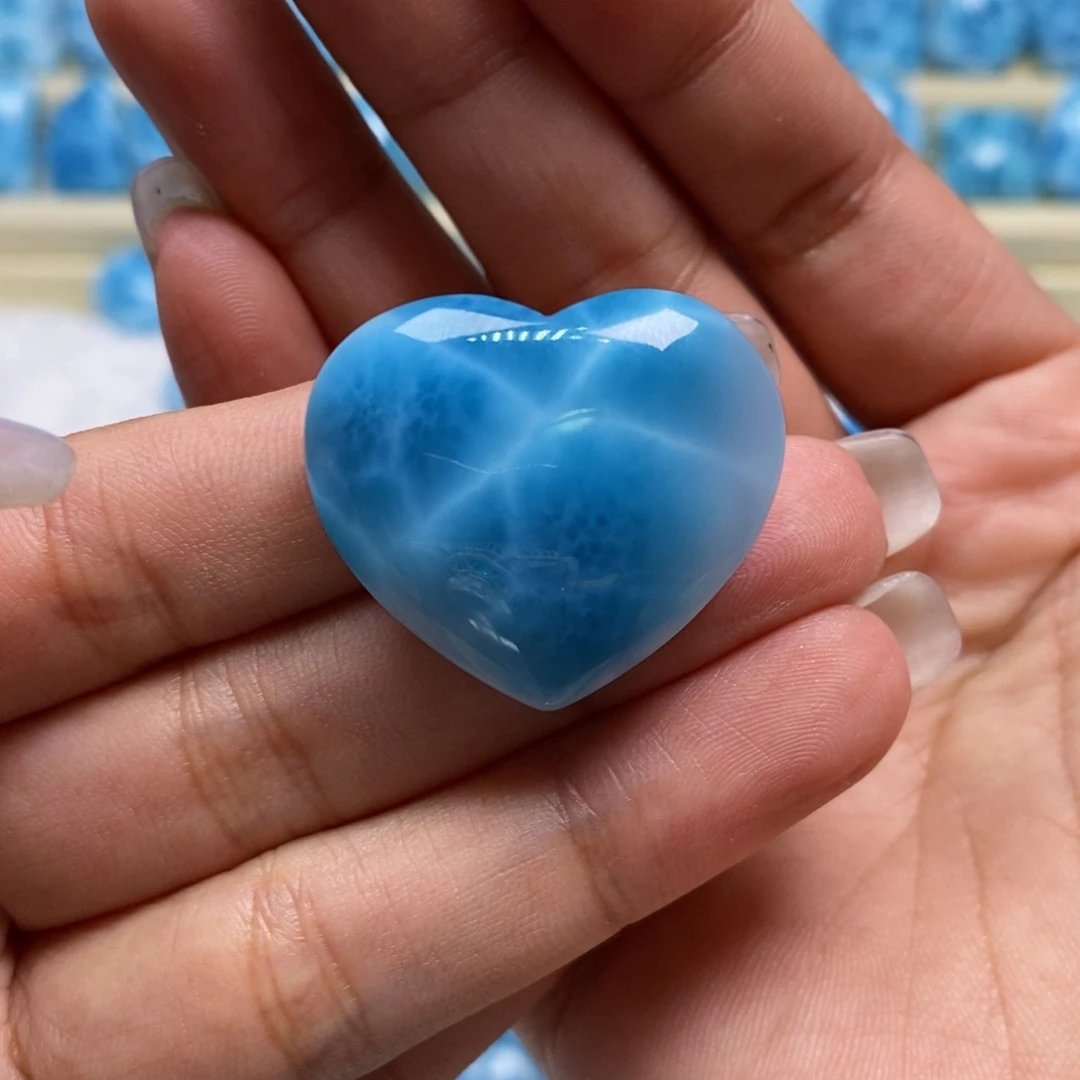 针钠钙石（海纹石）未镶嵌颈饰小****a