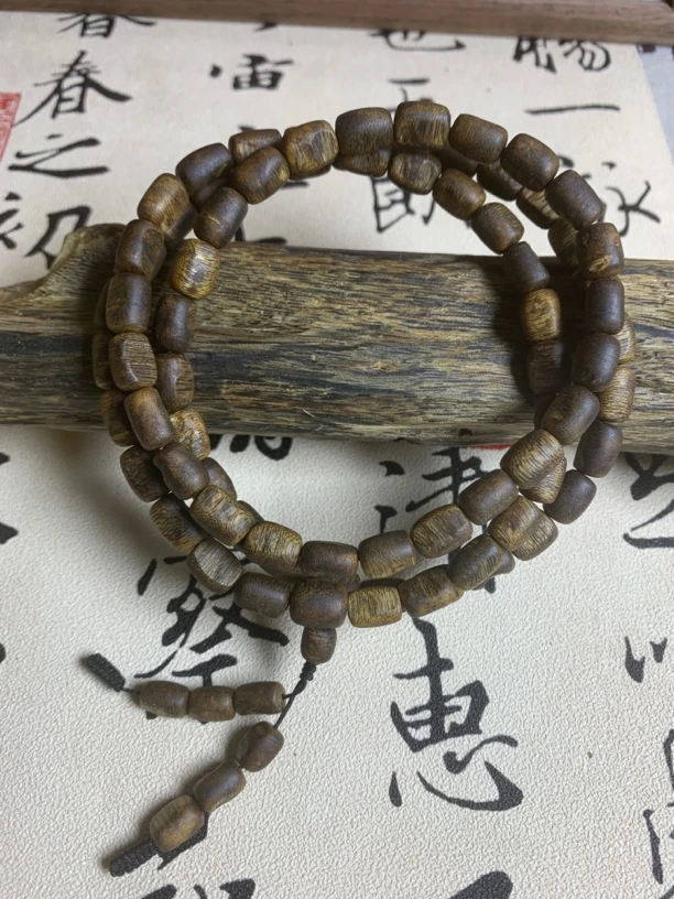 绿棋楠瘤疤卡8mm规格25g多圈手串99沉长串