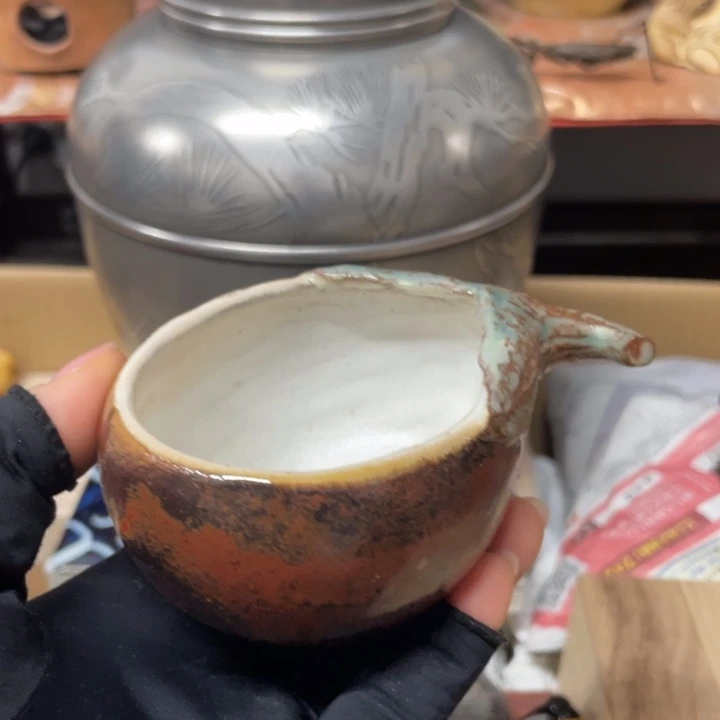 陶中古工艺品摆件