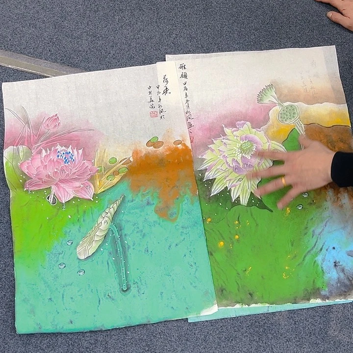 国画纯手绘字画宣纸