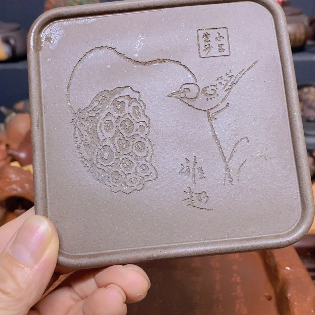 茶杯绿泥紫砂紫砂