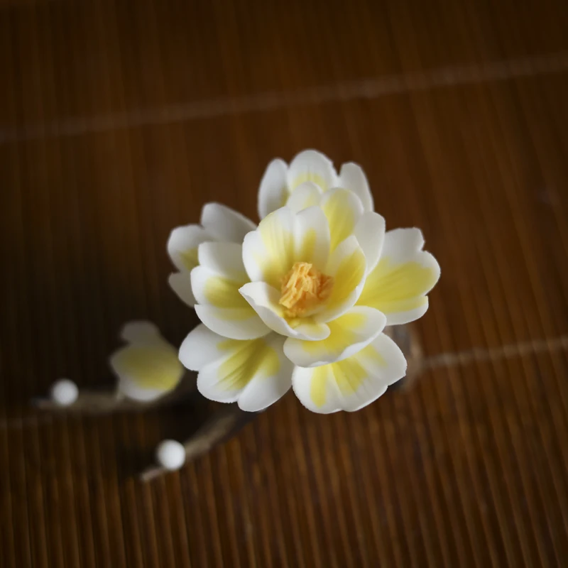 玉兰花枯木枝香插（黄）（NL011010B）