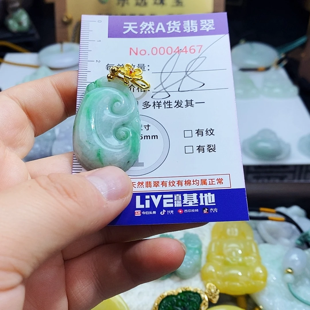 翡翠未镶嵌毛衣链4467