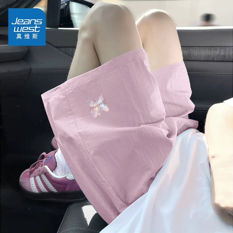 真维斯运动短裤女2025新款夏季冰丝速干裤子女士洋气减龄高弹中裤