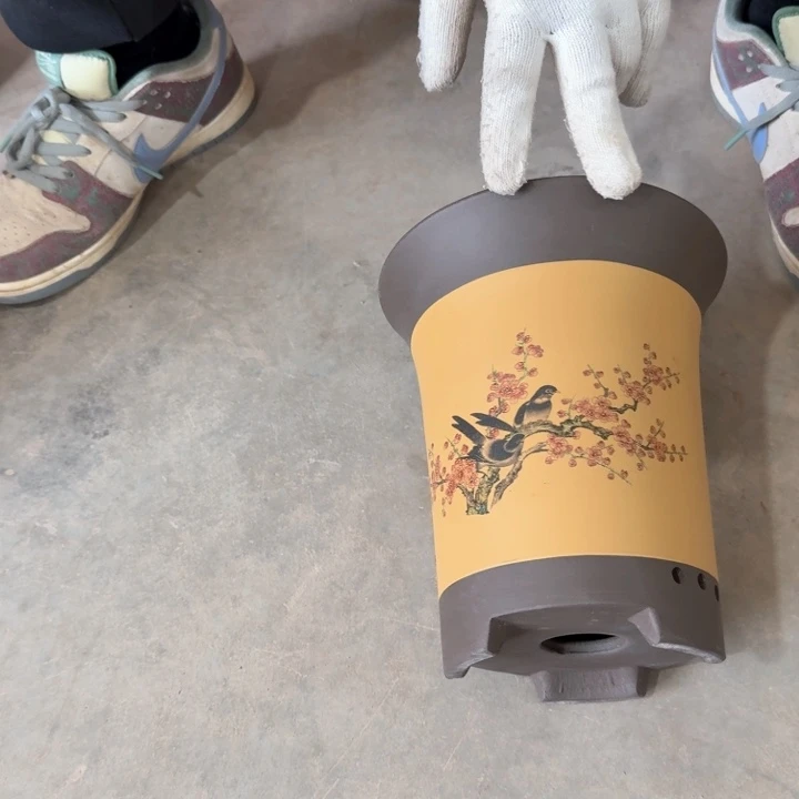 紫砂紫砂花盆口径19-22