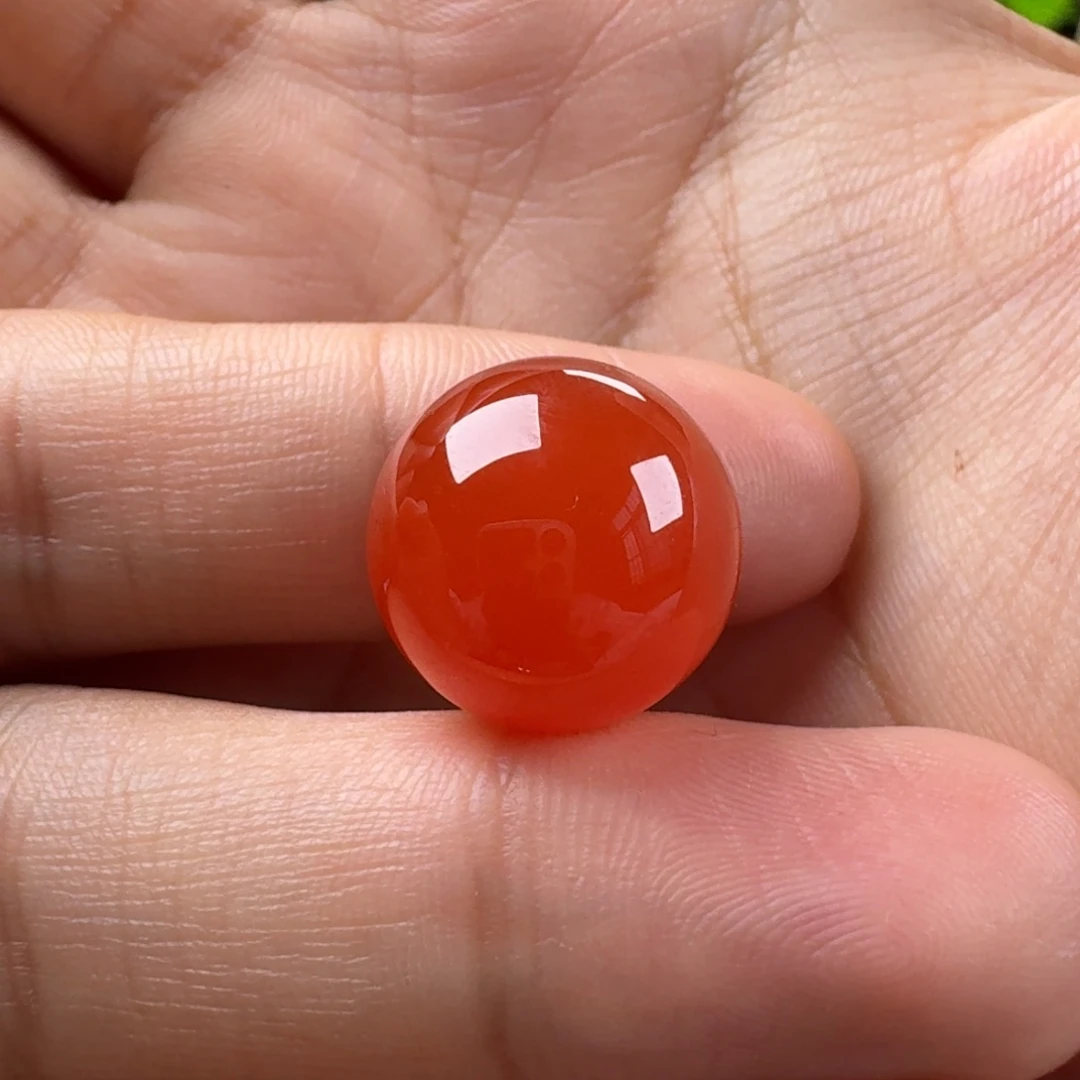 南红玛瑙未镶嵌圆珠14.7