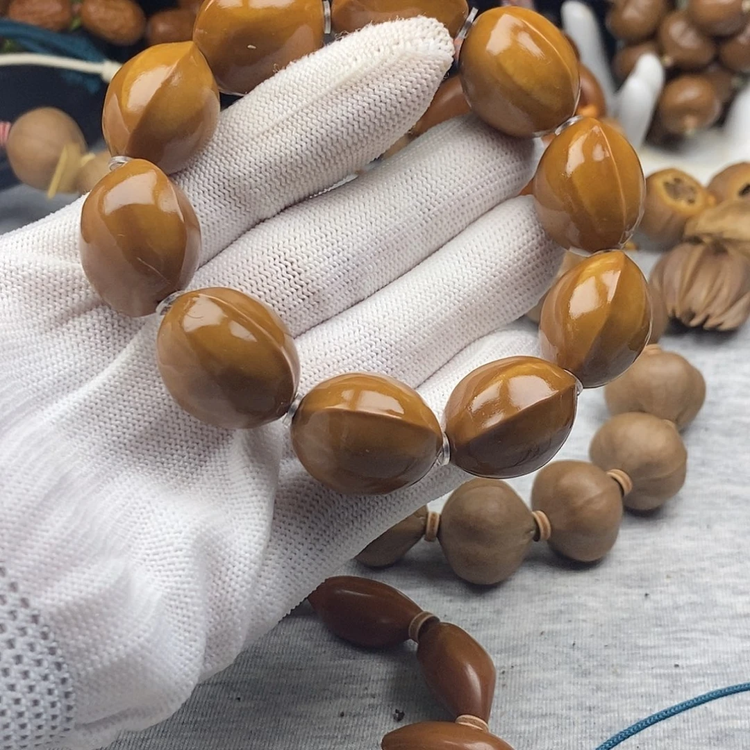 @***谓手串/手链橄榄核22*22扁4花10颗