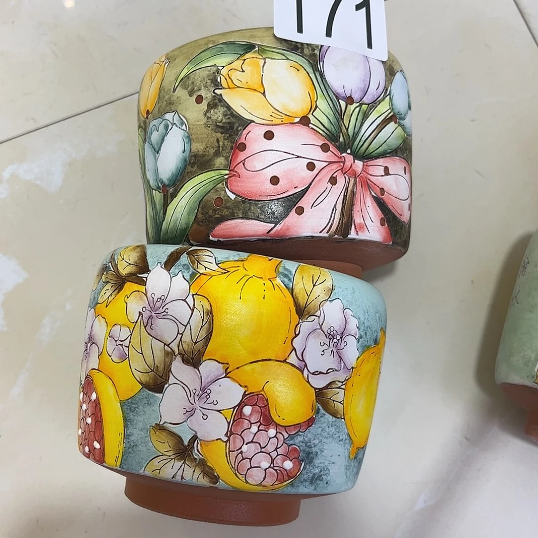 景德镇炫彩手绘口10高9.5