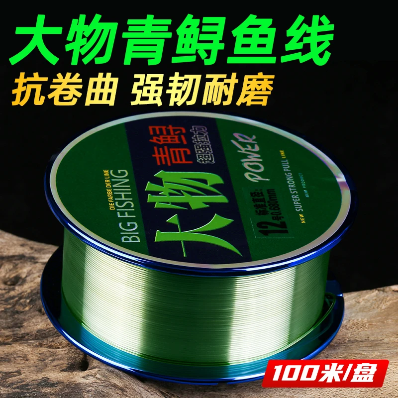 进口大物青鲟钓鱼线强拉力抗卷曲正品主线子线青鱼巨物线组尼龙线