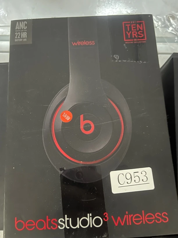 95新 BEATS 捡漏beats 录音师3wireless耳机桀骜黑红编号C953