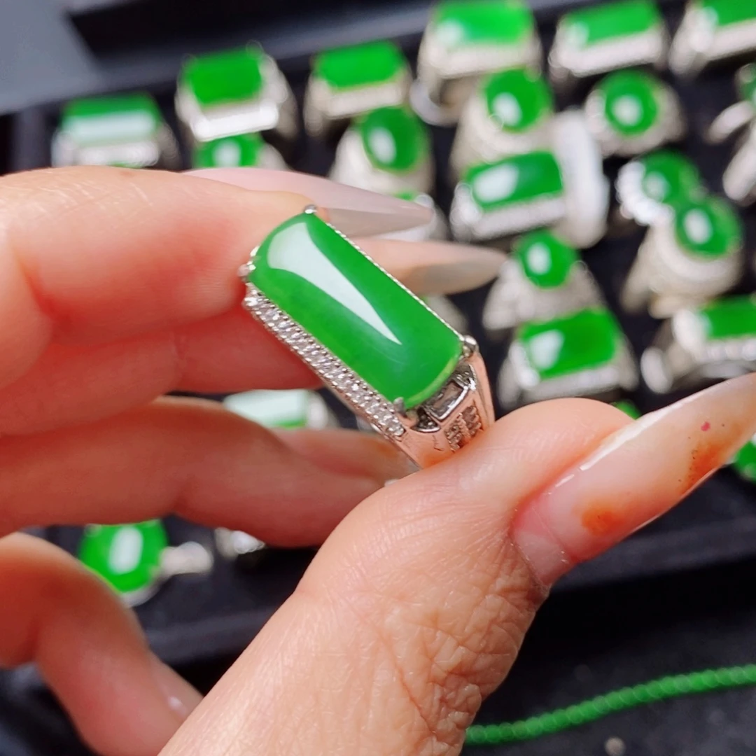 未镶嵌戒指翡翠天然翡翠正品