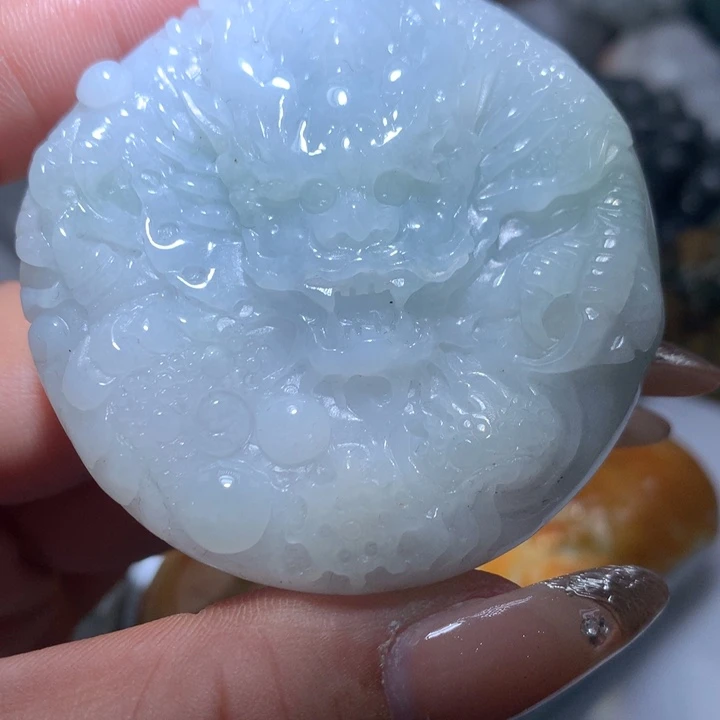 翡翠未镶嵌颈饰保真天然A货翡翠