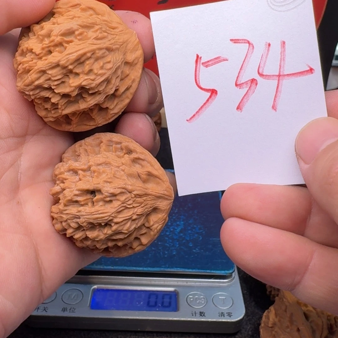 文玩核桃把件h**l42全品红狮子