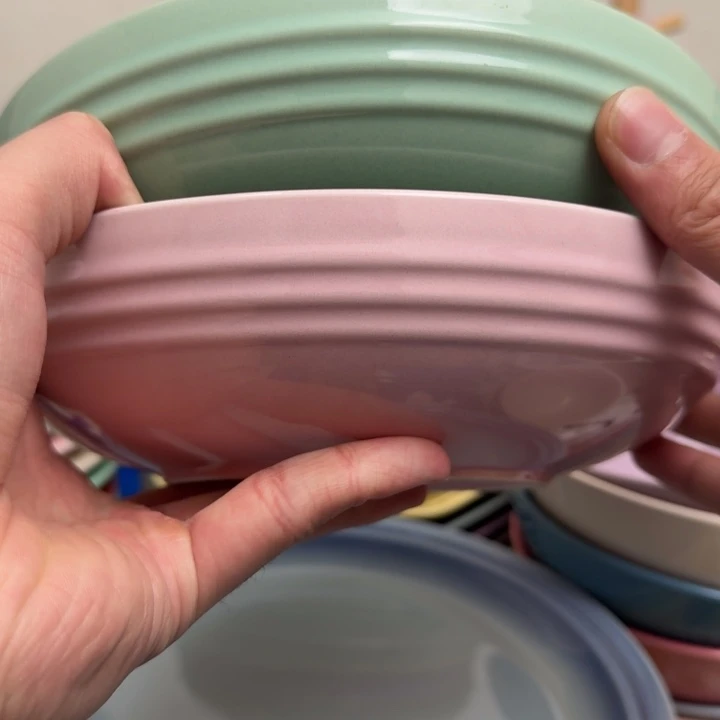 微瑕2个8英寸圆深盘