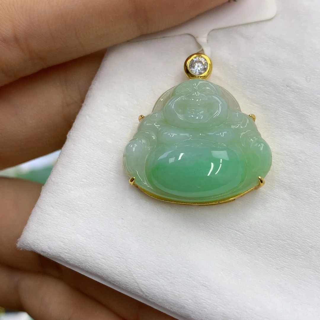 翡翠银S925镶嵌颈饰