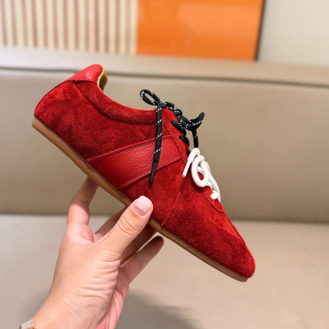 头层牛皮真皮透气休闲板鞋韩版鞋子秋季方头德训鞋女鞋