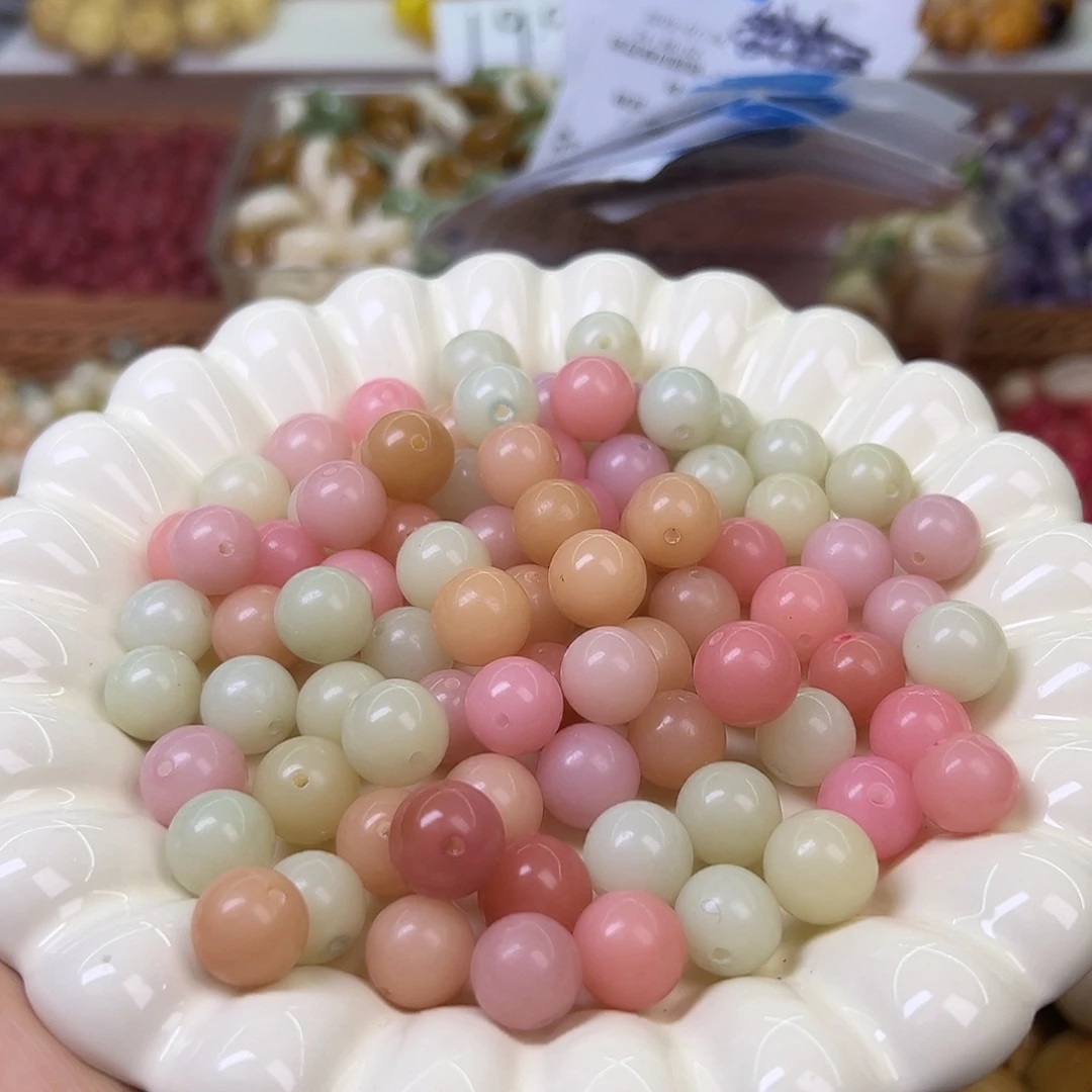 菩提根/象牙果手串卡12多彩圆120颗