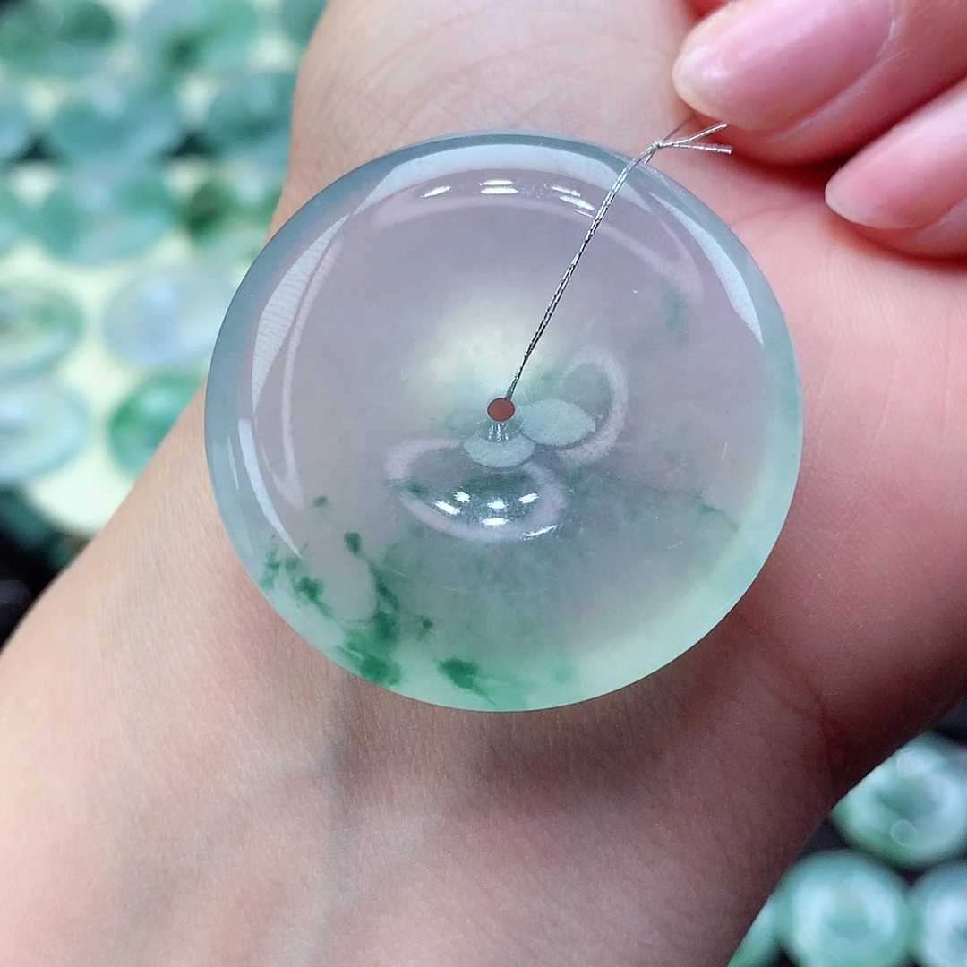 翡翠颈饰未镶嵌42尺寸36-8.6