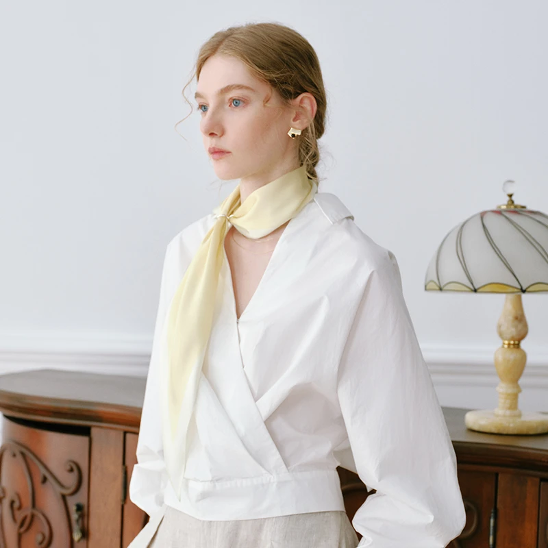 XINUO 菱光绮想原创基础简约款菱形巾 100%桑蚕丝