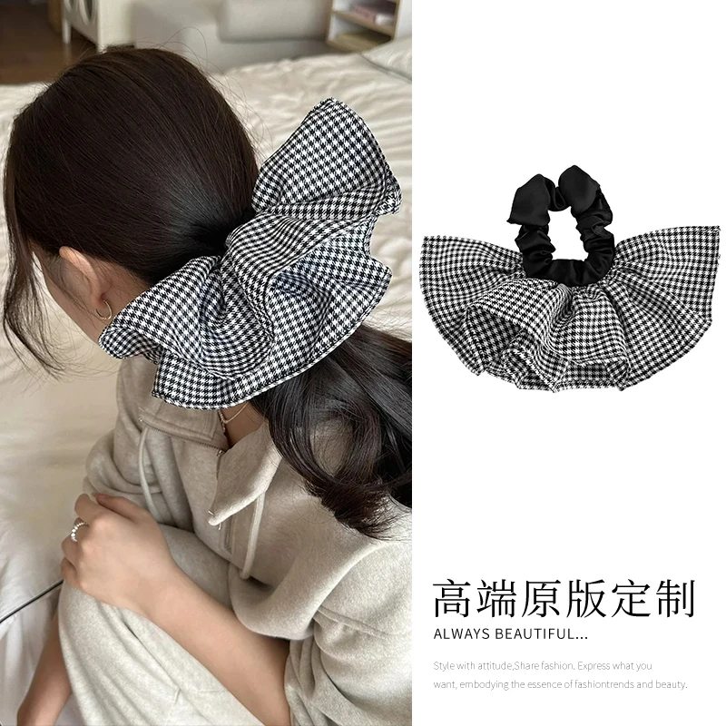 少女裙摆~法式女复古高级感扎头发头饰超大头绳发绳