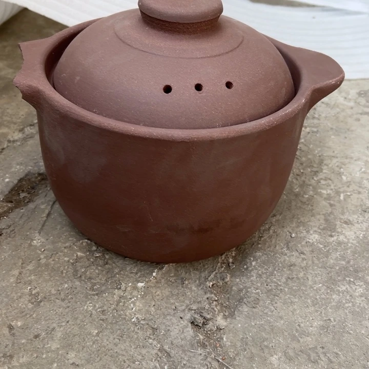 库存尾货紫砂干汤锅一套口径22