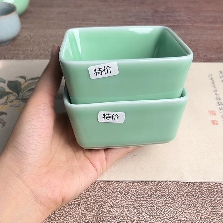 龙泉云间青瓷小米茶器