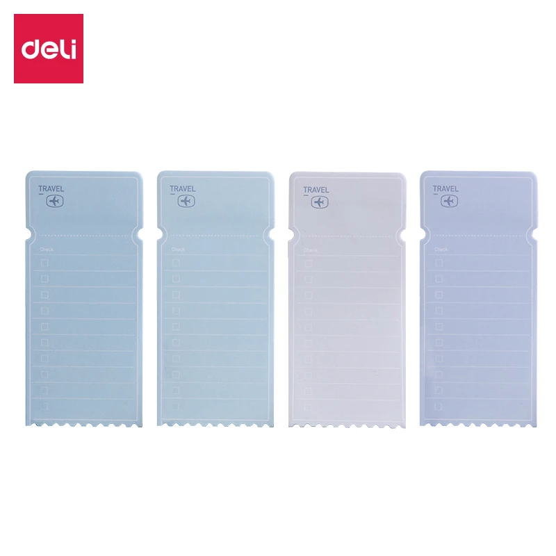 得力25609旅行异形记事贴(混)-30张（包）