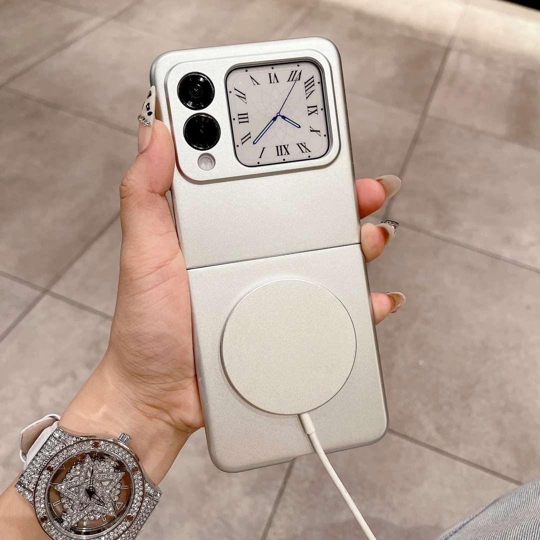 适用于华为novaflip手机壳超薄磁吸金属漆磨砂壳新款防摔保护壳