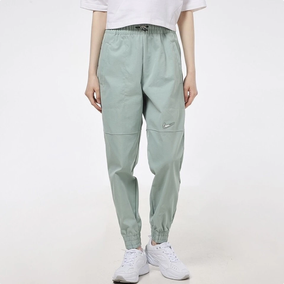 Nike耐克时尚百搭女子立体Logo梭织九分运动休闲裤CZ跑步裤男款
