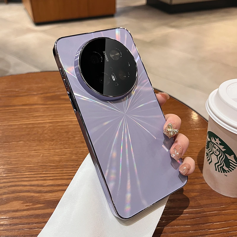 适用华为mate70pro+手机款女mate70高级小众外壳镭射CD纹带镜头膜