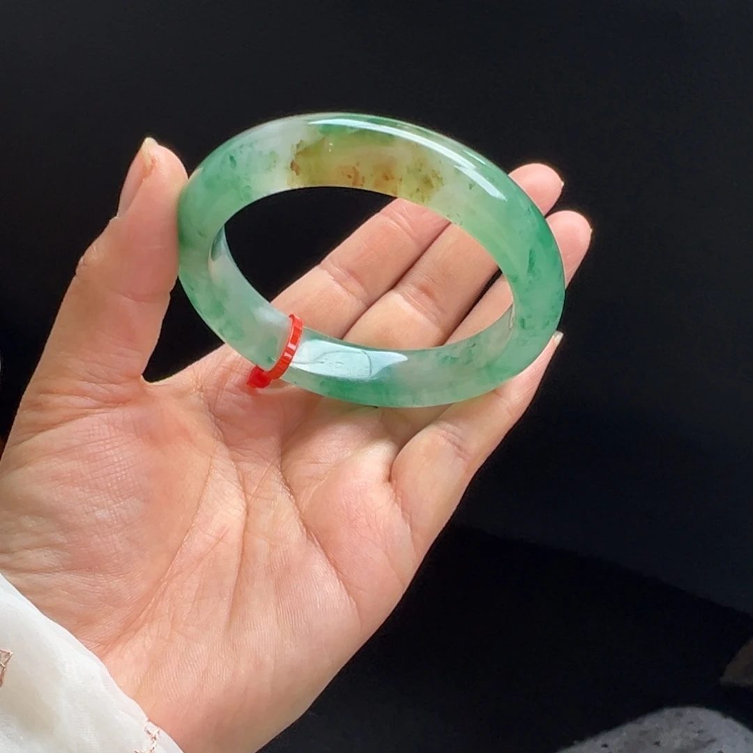 石英质玉未镶嵌手镯非洲翠5859