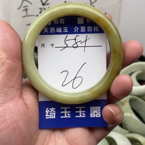 未镶嵌蛇纹石玉手镯