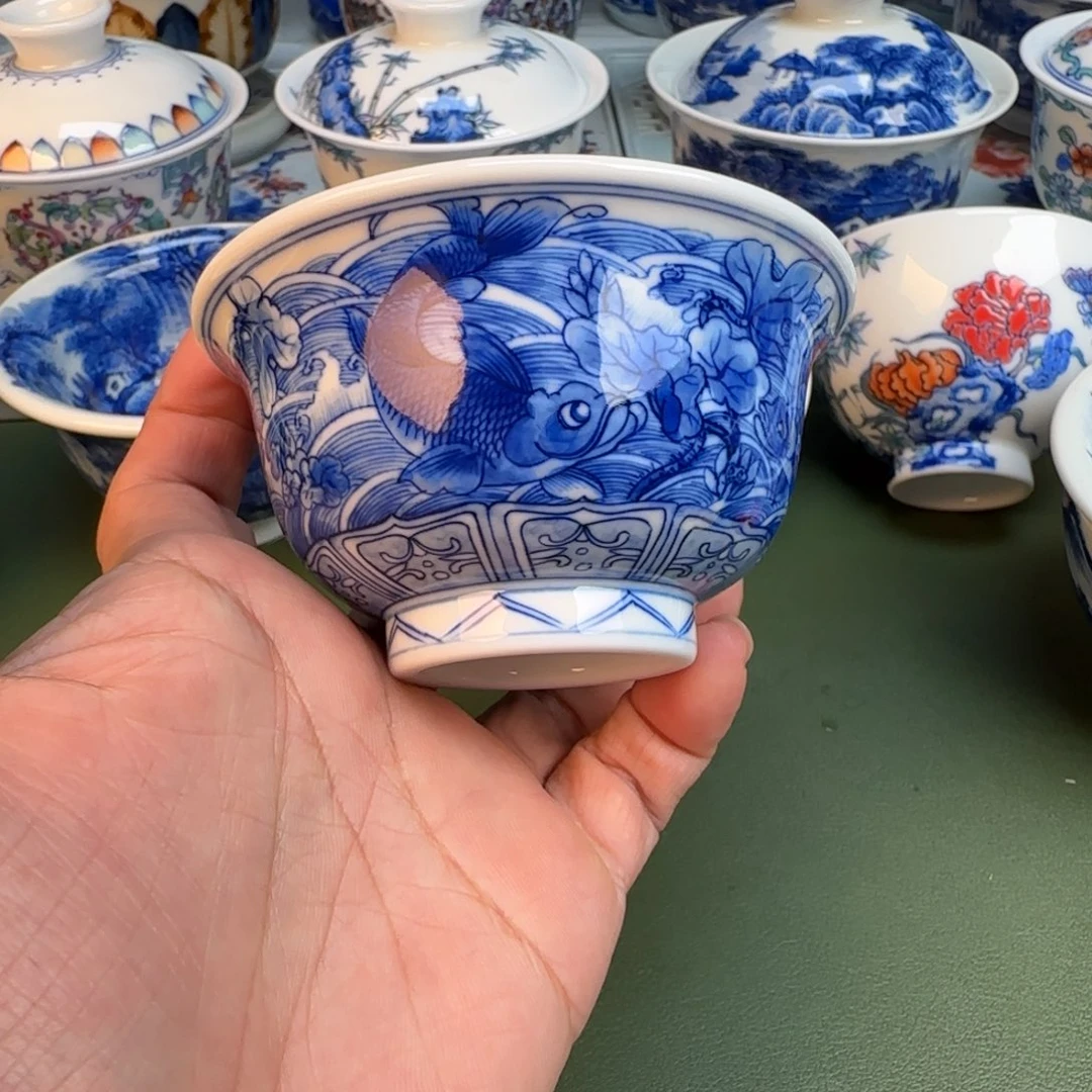 陶纯手工纯手绘茶具340