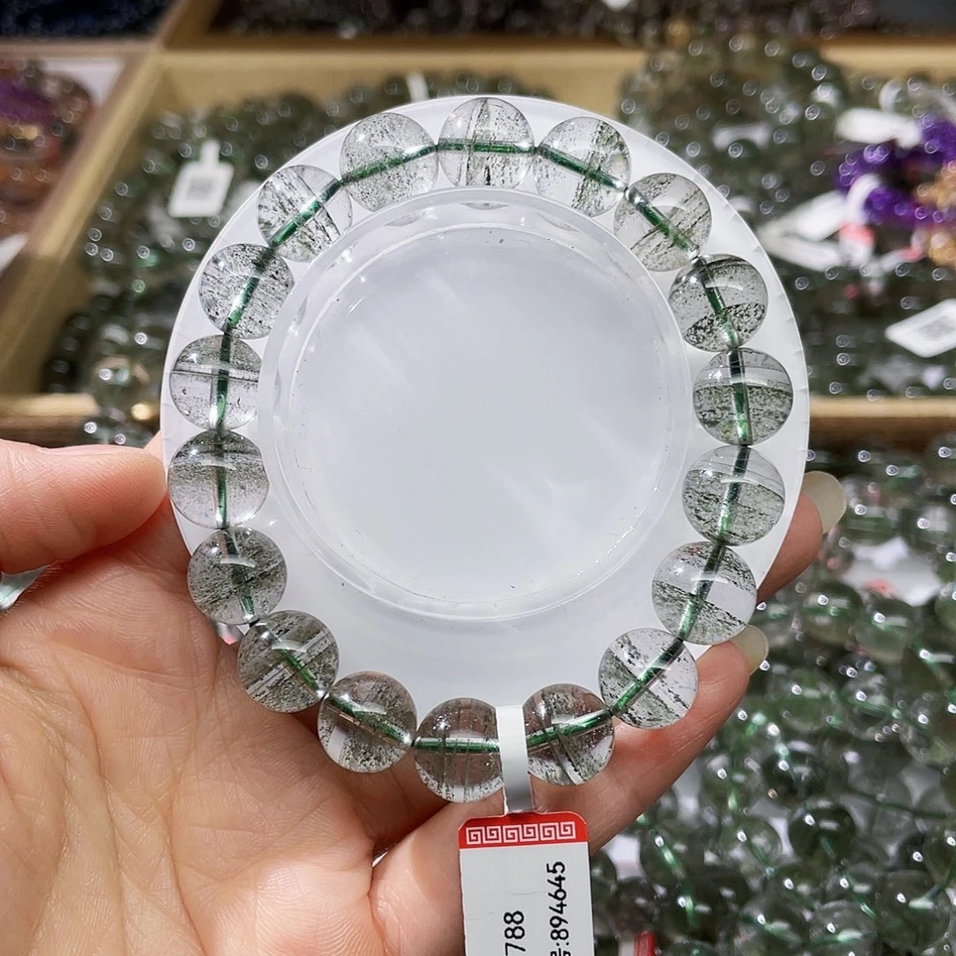 未镶嵌手链水晶绿幽灵11.4m