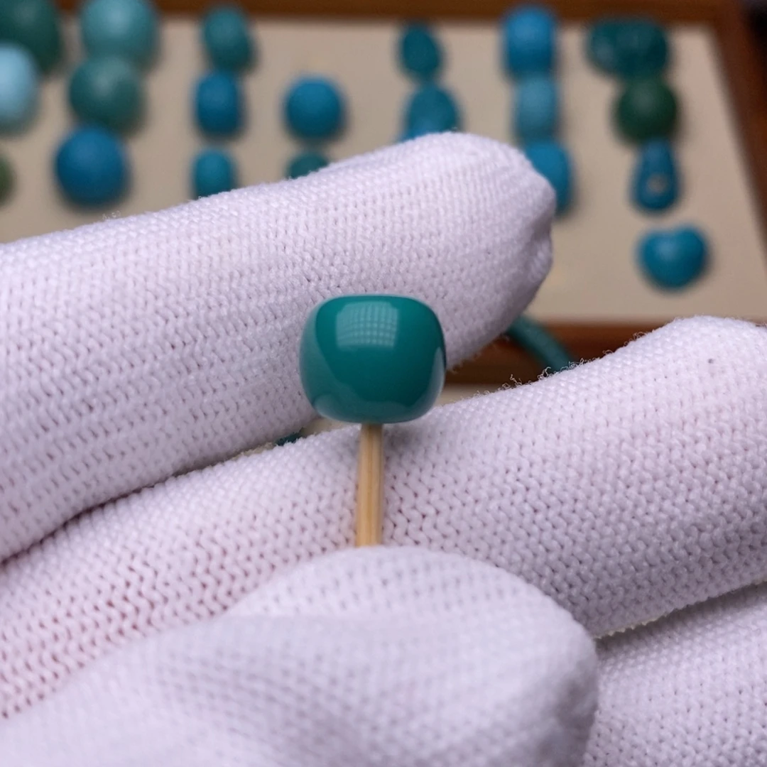 绿松石未镶嵌珠宝半成品老型9.9