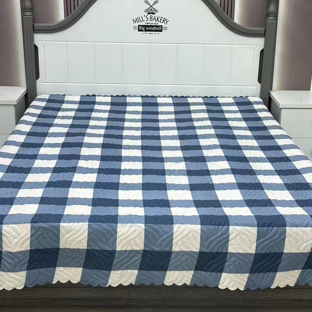 【四季床盖】AB双面通用可机洗防滑三层加厚榻榻米床单褥子盖毯