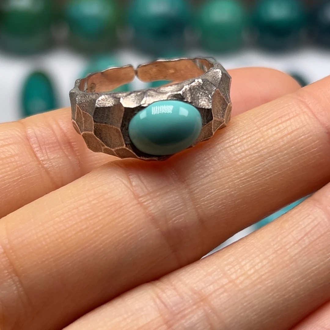 绿松石银S925镶嵌珠宝奇石