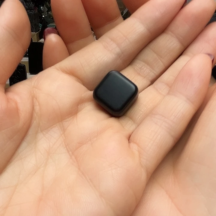 和田玉（墨玉）未镶嵌手链小方糖