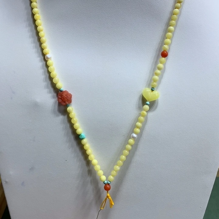 蜜蜡颈饰未镶嵌4.7mm