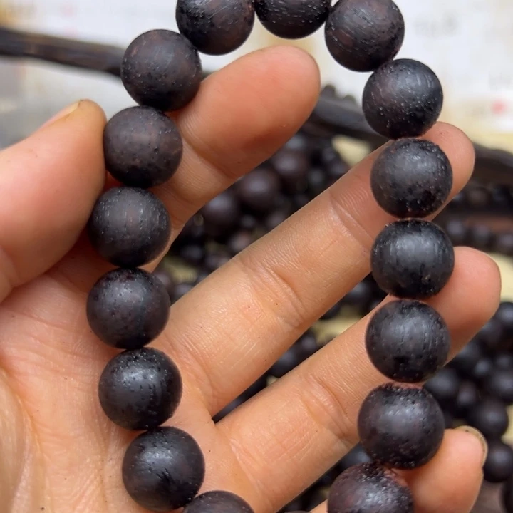 手串/手链降真香降真香12圆珠红黑油结晶