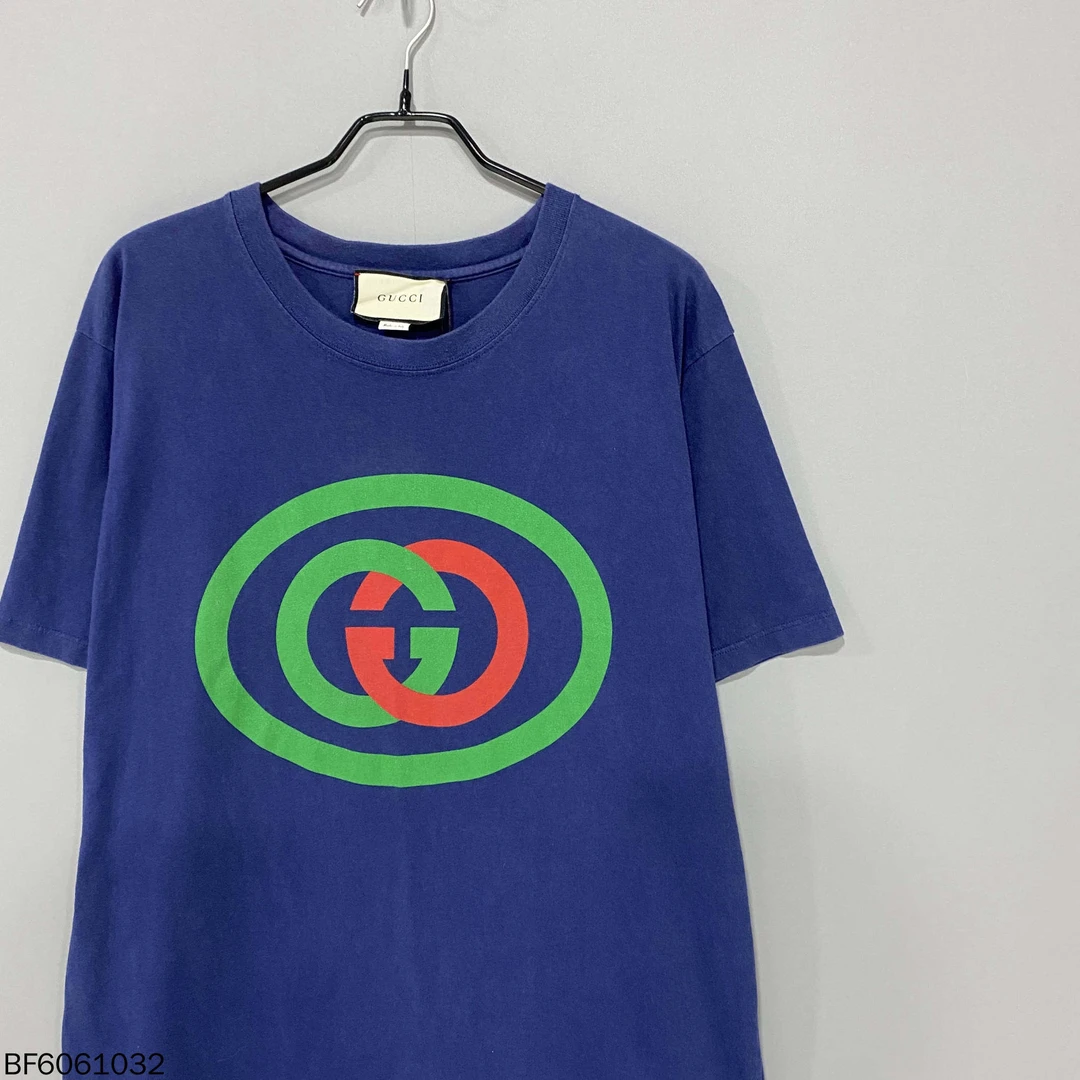 99新 GUCCI/古驰 双g圆环短袖/S码/61032