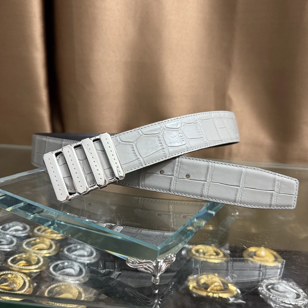 史蒂芬新款百搭男士皮带高档休闲老鹰头牛皮腰带青中老年时尚算盘