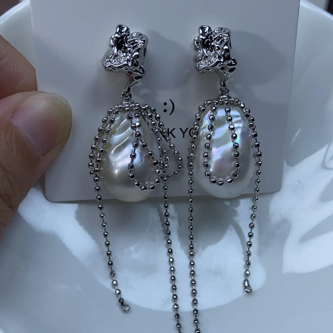 淡水珍珠耳环合金尔*特价283