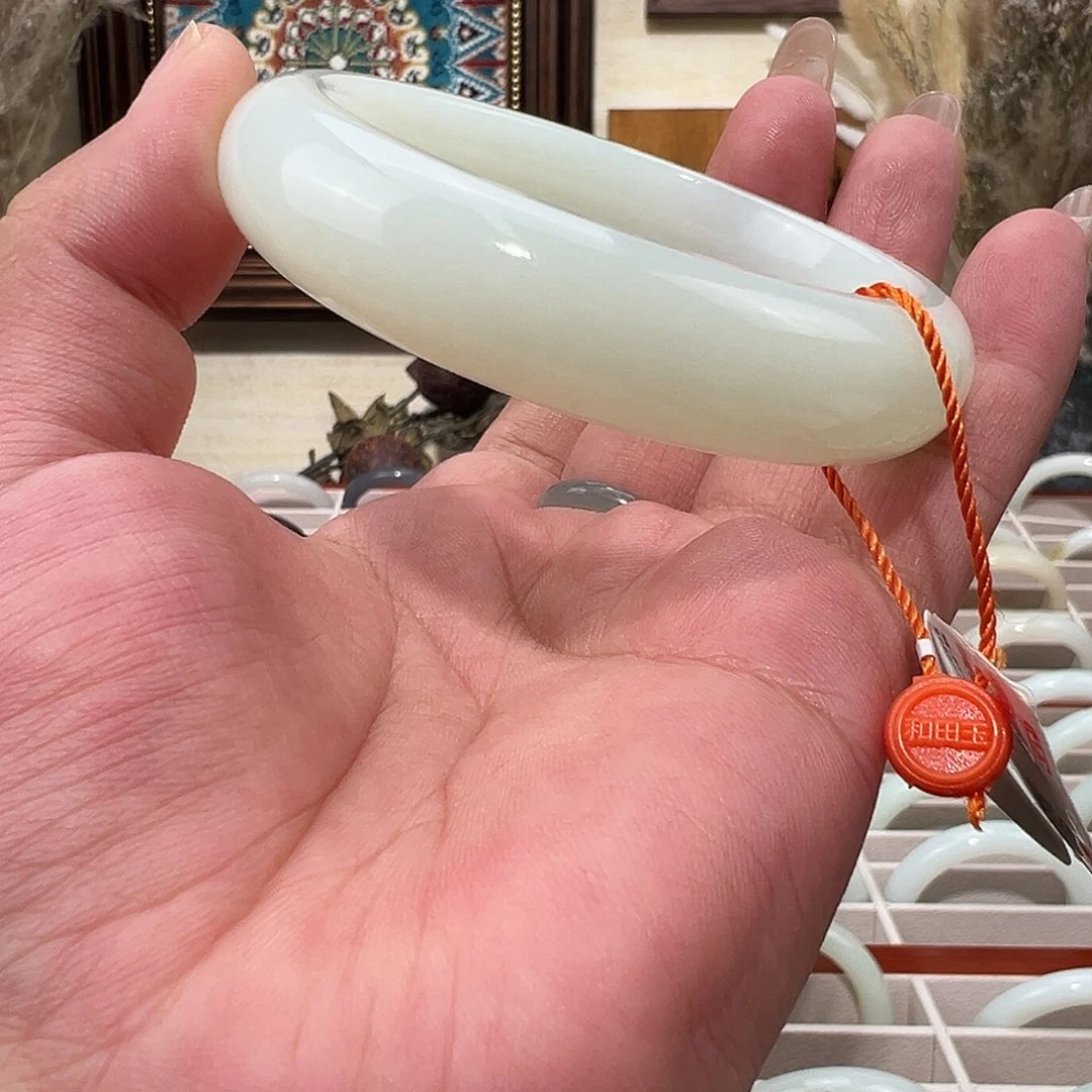 和田玉未镶嵌手镯天然新疆和田玉羊脂玉