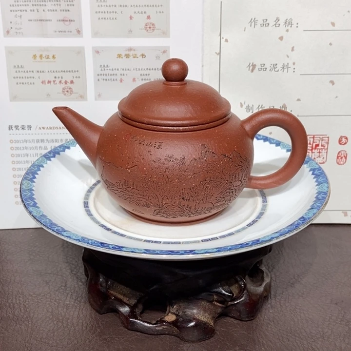 茶壶紫砂全手160容量