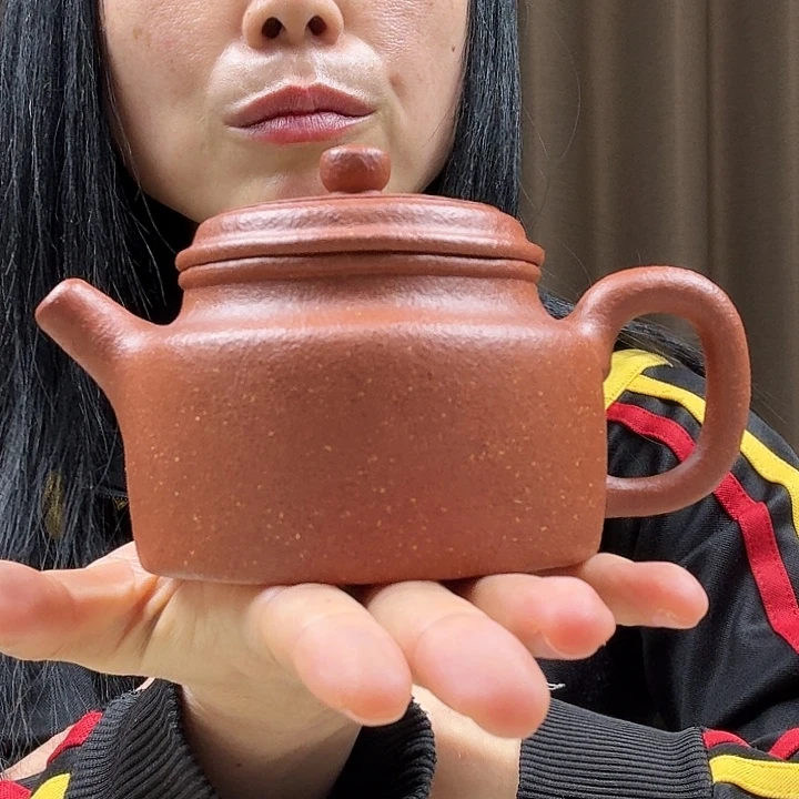 吳***森紫砂茶壶红绛坡德钟全手完美品230cc