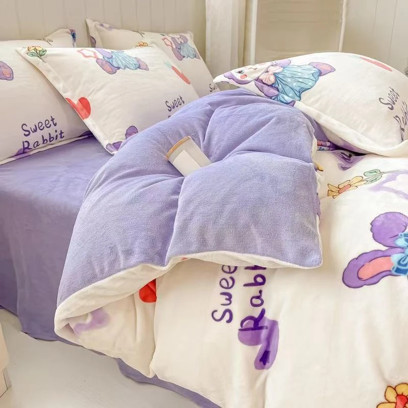 A201-A300牛奶绒单被套200cm×230cm家用加厚双面绒