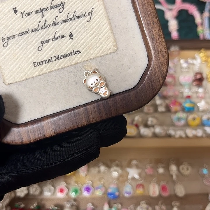 足银布艺猫咪勺子