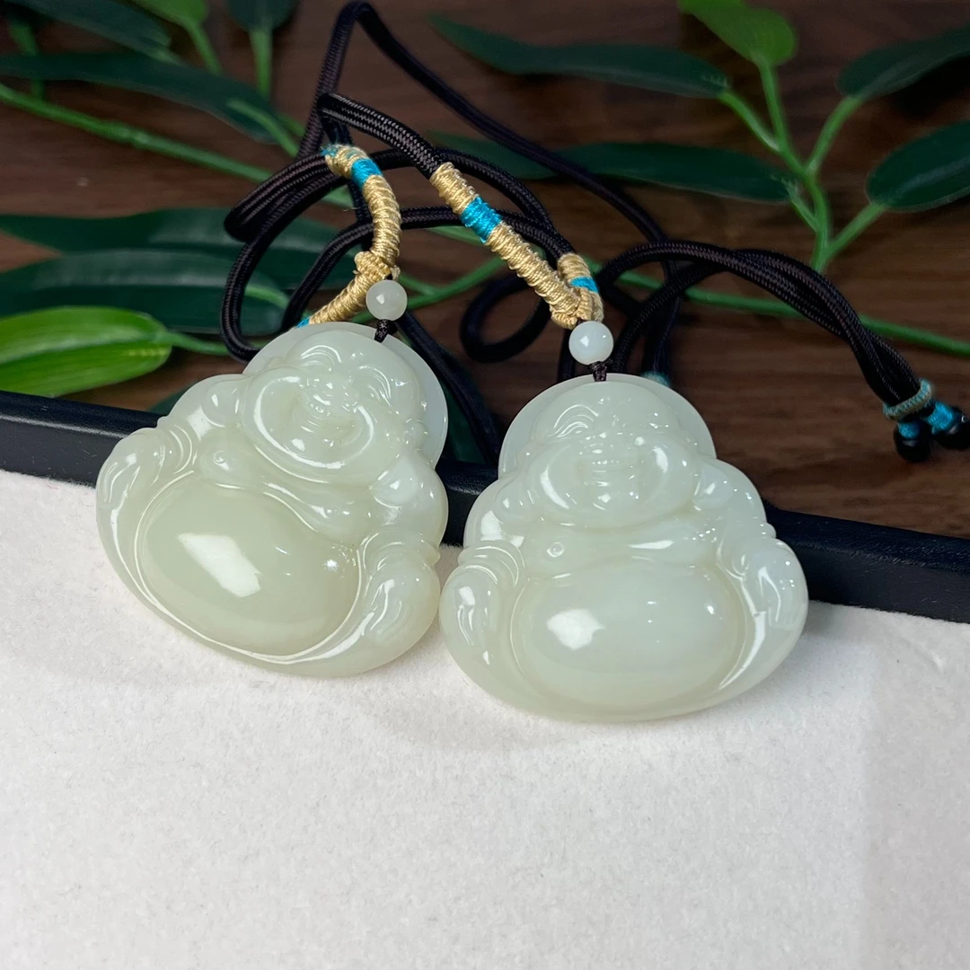 【缺货】和田玉白玉大佛公吊坠（多样性发一） 49*49*13 HY0089