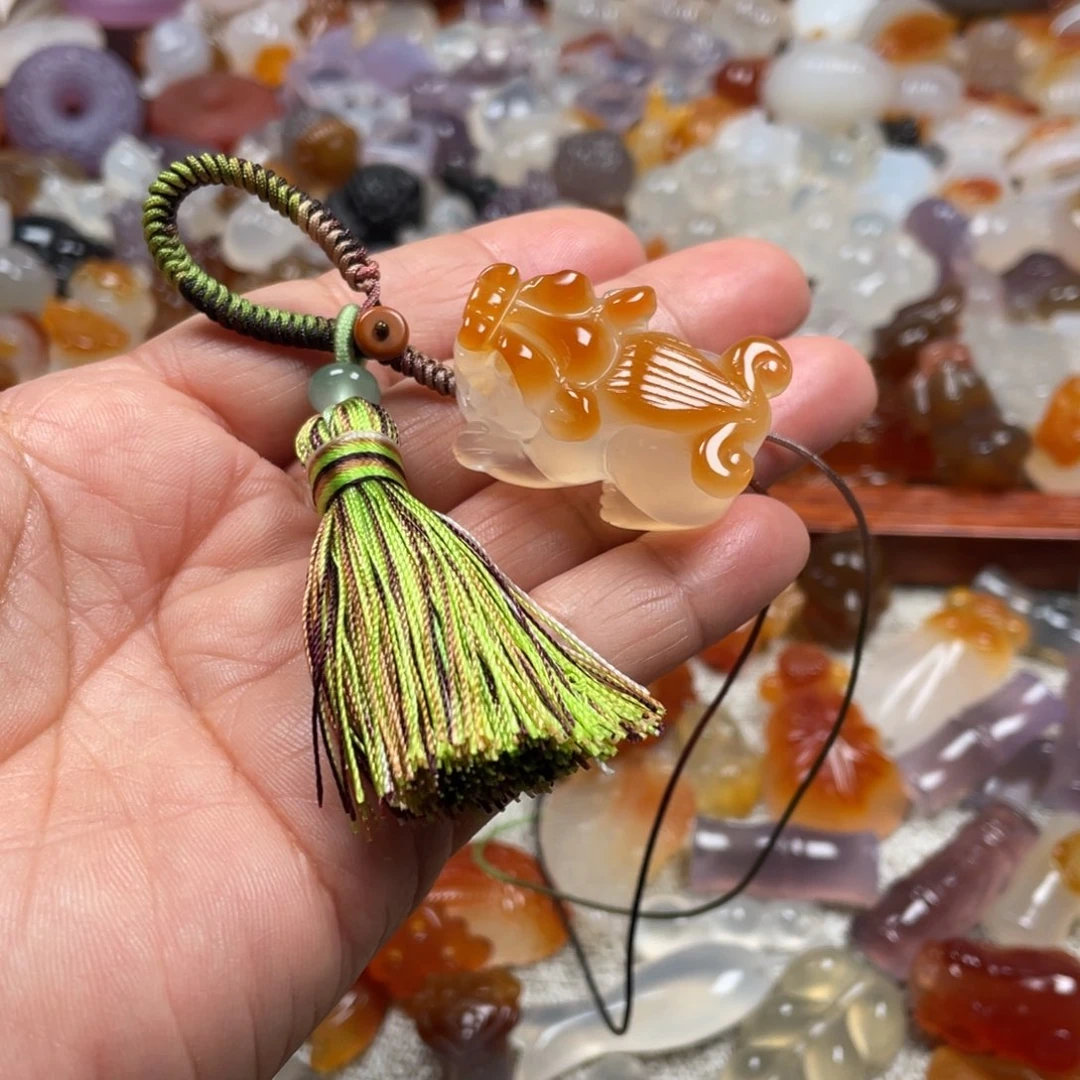 前***！玛瑙/玉髓未镶嵌颈饰